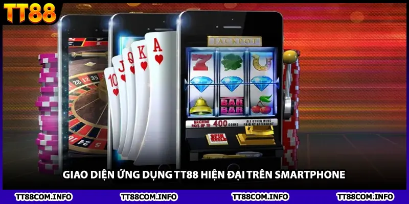 Giao diện ứng dụng TT88 hiện đại trên smartphone.