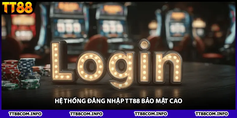 Hệ thống đăng nhập TT88 bảo mật cao.